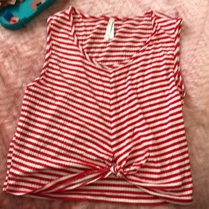 Striped crop top